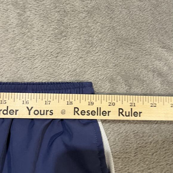 Nike Dri-Fit Shorts Mens Large Blue White Athletic Lined Mesh Running Swoosh - Picture 13 of 13